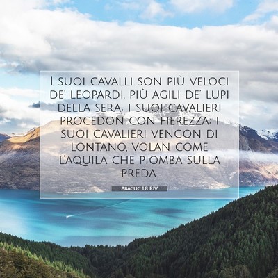 Abacuc 1:8 Versetto della Bibbia Spiegato