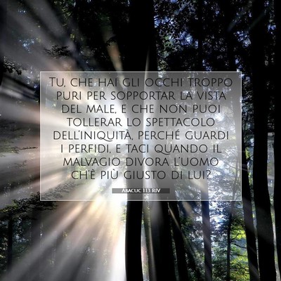 Abacuc 1:13 Versetto della Bibbia Spiegato