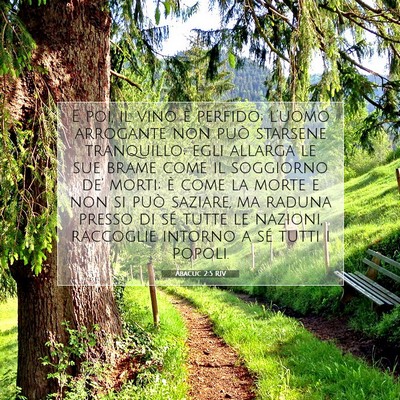 Abacuc 2:5 RIV Immagine del Versetto della Bibbia