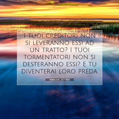 Abacuc 2:7 Versetto della Bibbia Spiegato