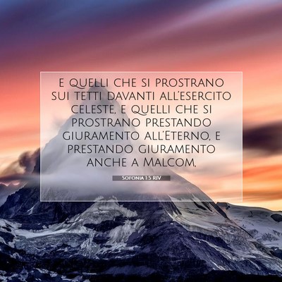 Sofonia 1:5 Versetto della Bibbia Spiegato