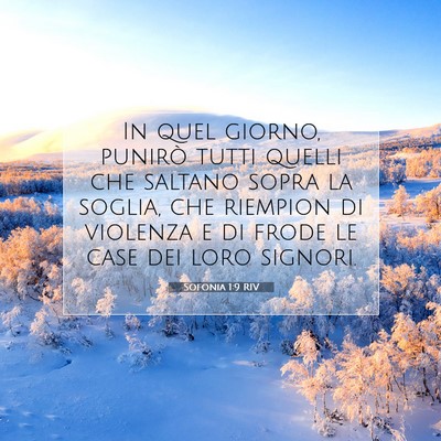 Sofonia 1:9 Versetto della Bibbia Spiegato