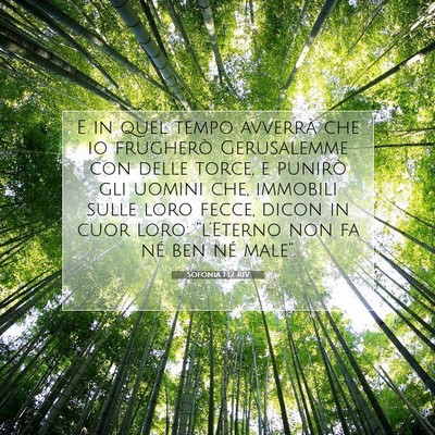 Sofonia 1:12 Versetto della Bibbia Spiegato