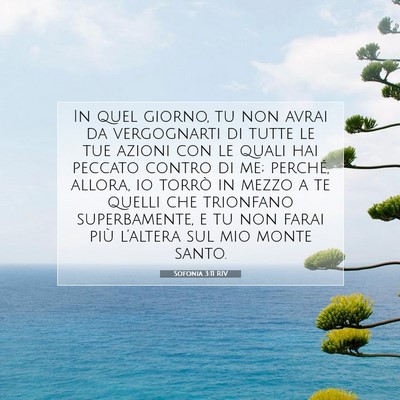 Sofonia 3:11 RIV Immagine del Versetto della Bibbia