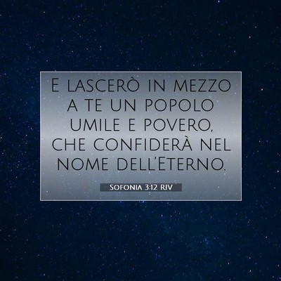 Sofonia 3:12 Versetto della Bibbia Spiegato