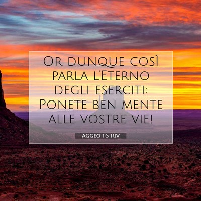 Aggeo 1:5 Versetto della Bibbia Spiegato