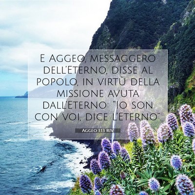 Aggeo 1:13 Versetto della Bibbia Spiegato