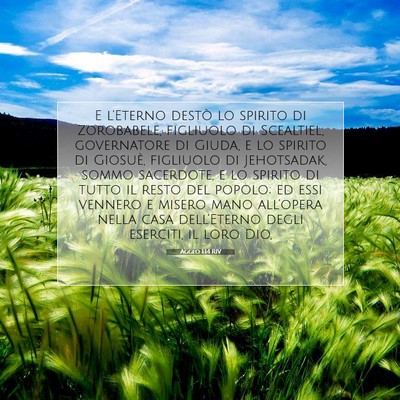 Aggeo 1:14 Versetto della Bibbia Spiegato