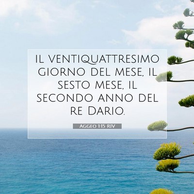 Aggeo 1:15 Versetto della Bibbia Spiegato
