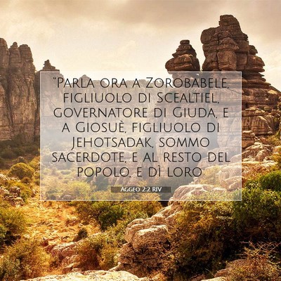 Aggeo 2:2 RIV Immagine del Versetto della Bibbia