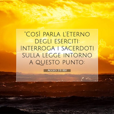 Aggeo 2:11 Versetto della Bibbia Spiegato