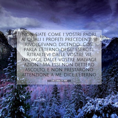 Zaccaria 1:4 Versetto della Bibbia Spiegato