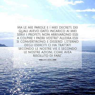 Zaccaria 1:6 Versetto della Bibbia Spiegato