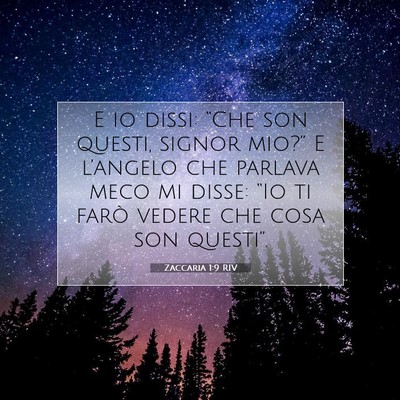 Zaccaria 1:9 Versetto della Bibbia Spiegato