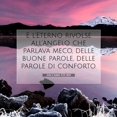 Zaccaria 1:13 Versetto della Bibbia Spiegato