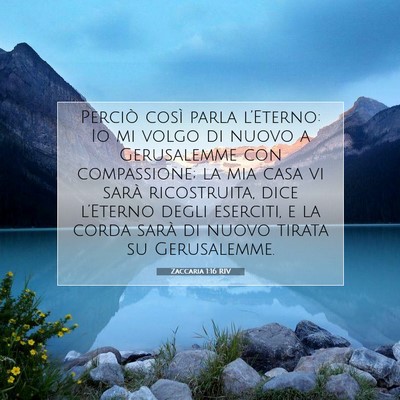 Zaccaria 1:16 Versetto della Bibbia Spiegato