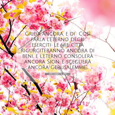 Zaccaria 1:17 Versetto della Bibbia Spiegato