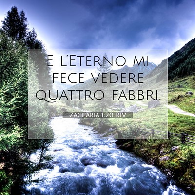 Zaccaria 1:20 Versetto della Bibbia Spiegato