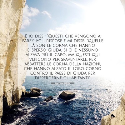 Zaccaria 1:21 Versetto della Bibbia Spiegato