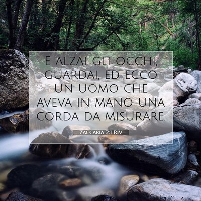 Zaccaria 2:1 RIV Immagine del Versetto della Bibbia