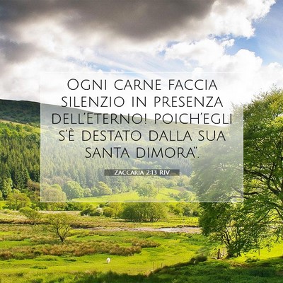 Zaccaria 2:13 RIV Immagine del Versetto della Bibbia