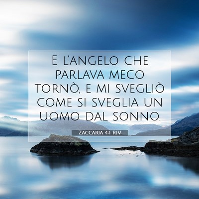 Zaccaria 4:1 RIV Immagine del Versetto della Bibbia
