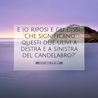 Zaccaria 4:11 RIV Immagine del Versetto della Bibbia