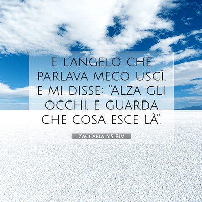 Zaccaria 5:5 RIV Immagine del Versetto della Bibbia