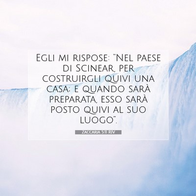 Zaccaria 5:11 RIV Immagine del Versetto della Bibbia