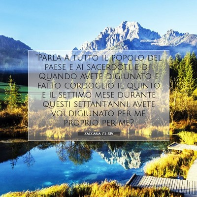 Zaccaria 7:5 RIV Immagine del Versetto della Bibbia