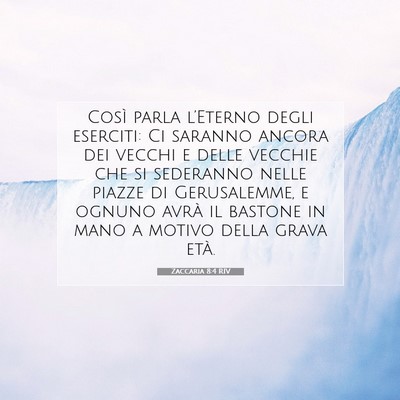 Zaccaria 8:4 RIV Immagine del Versetto della Bibbia