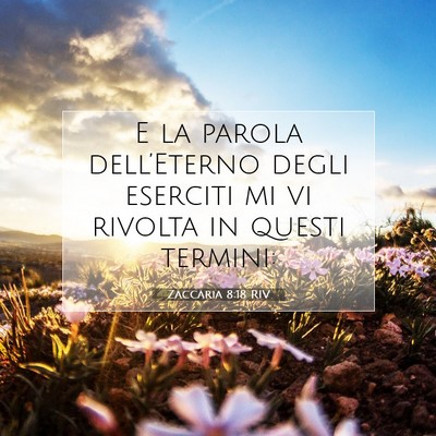 Zaccaria 8:18 Versetto della Bibbia Spiegato