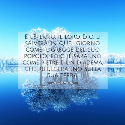 Zaccaria 9:16 RIV Immagine del Versetto della Bibbia