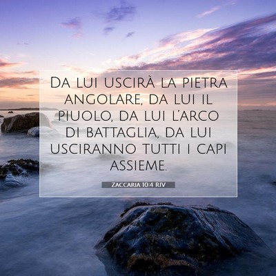 Zaccaria 10:4 RIV Immagine del Versetto della Bibbia