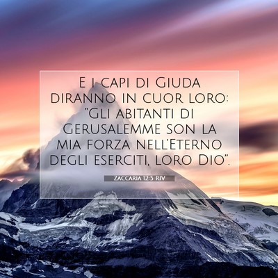 Zaccaria 12:5 RIV Immagine del Versetto della Bibbia