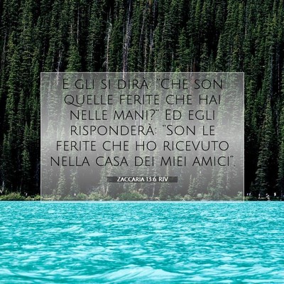 Zaccaria 13:6 Versetto della Bibbia Spiegato