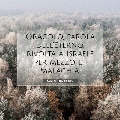 Malachia 1:1 Versetto della Bibbia Spiegato