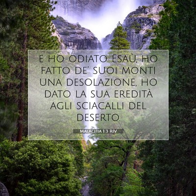 Malachia 1:3 Versetto della Bibbia Spiegato