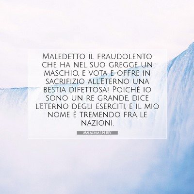 Malachia 1:14 Versetto della Bibbia Spiegato