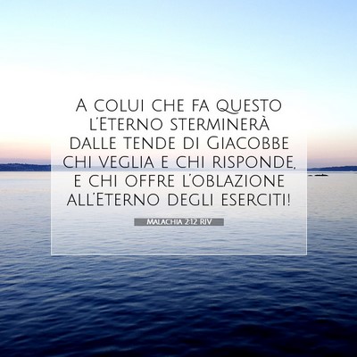 Malachia 2:12 RIV Immagine del Versetto della Bibbia
