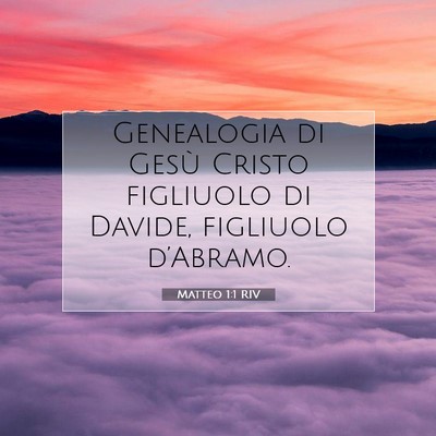 Matteo 1:1 Versetto della Bibbia Spiegato