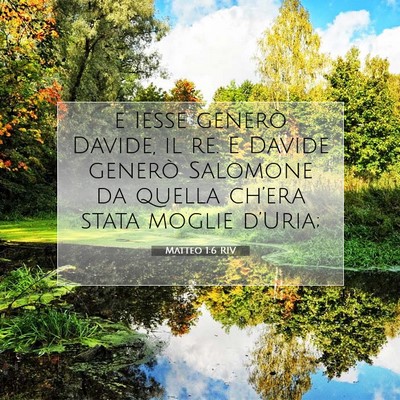 Matteo 1:6 Versetto della Bibbia Spiegato