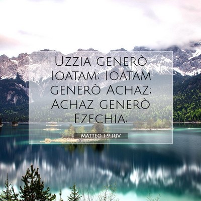 Matteo 1:9 Versetto della Bibbia Spiegato