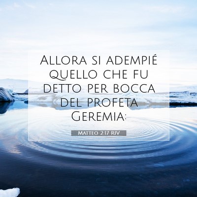 Matteo 2:17 Versetto della Bibbia Spiegato