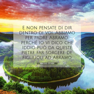Matteo 3:9 RIV Immagine del Versetto della Bibbia