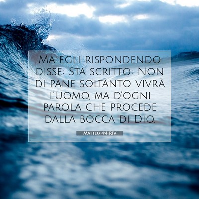 Matteo 4:4 RIV Immagine del Versetto della Bibbia