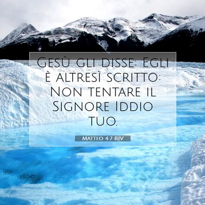 Matteo 4:7 Versetto della Bibbia Spiegato