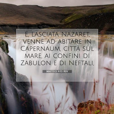 Matteo 4:13 RIV Immagine del Versetto della Bibbia