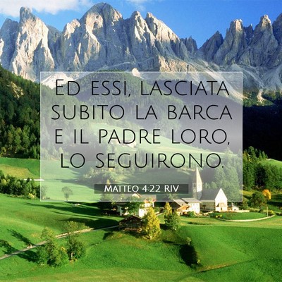 Matteo 4:22 Versetto della Bibbia Spiegato