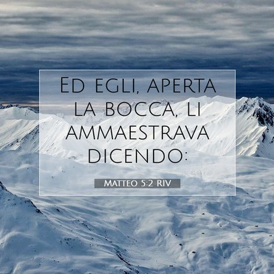 Matteo 5:2 Versetto della Bibbia Spiegato